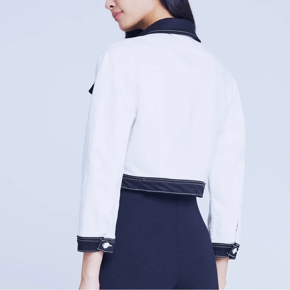 Brand New- L’AGENCE Koda Jacket in White/ Black 🤍⚓️ - Picture 12 of 16